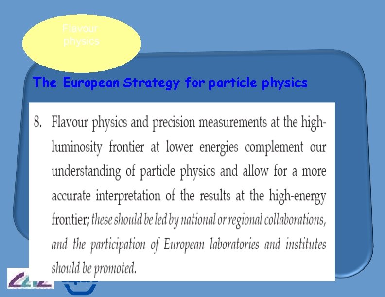 Flavour physics The European Strategy for particle physics 