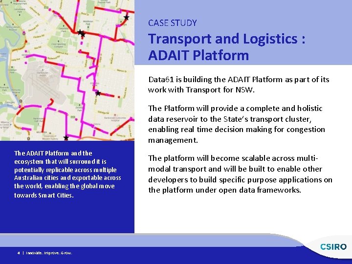 CASE STUDY Transport and Logistics : ADAIT Platform Data 61 is building the ADAIT