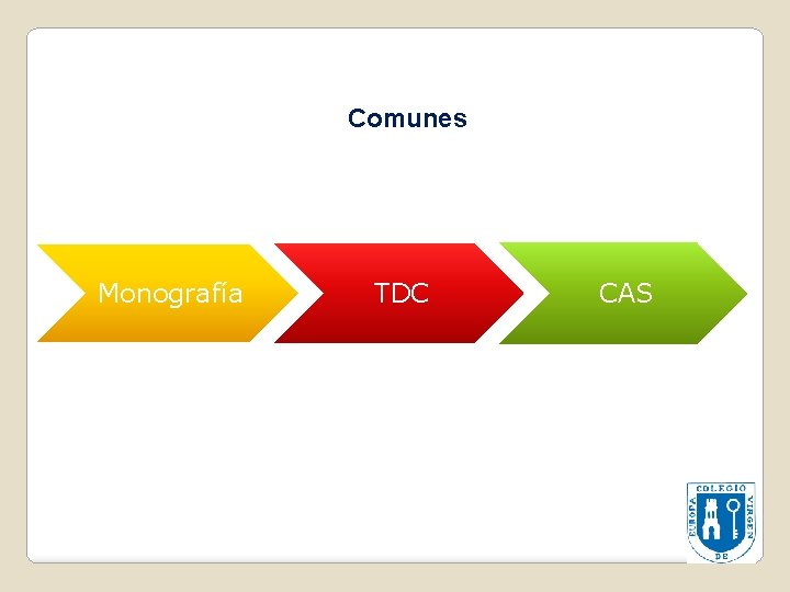 Comunes Monografía TDC CAS 