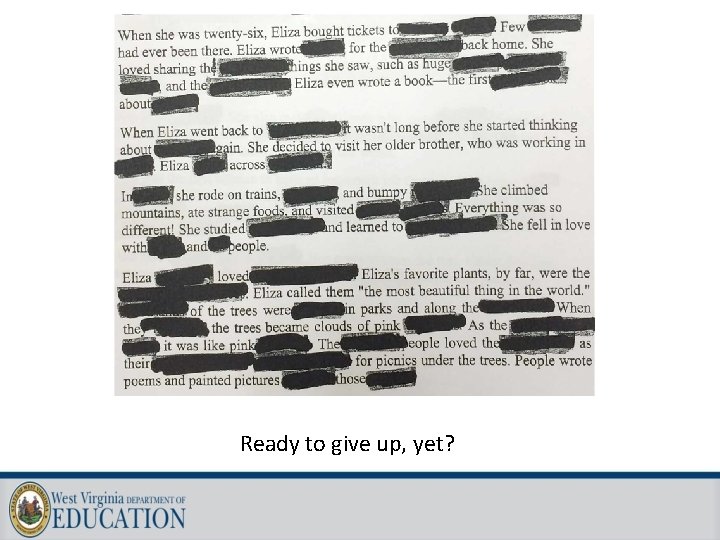 Ready to give up, yet? 