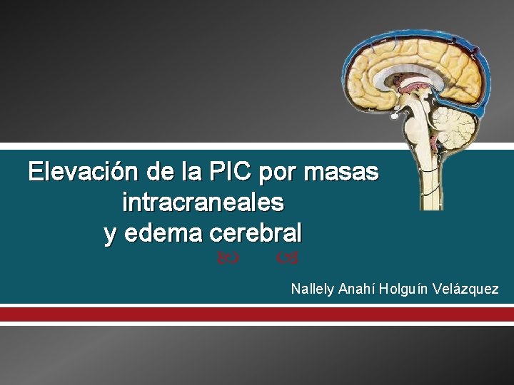 Elevación de la PIC por masas intracraneales y edema cerebral Nallely Anahí Holguín Velázquez