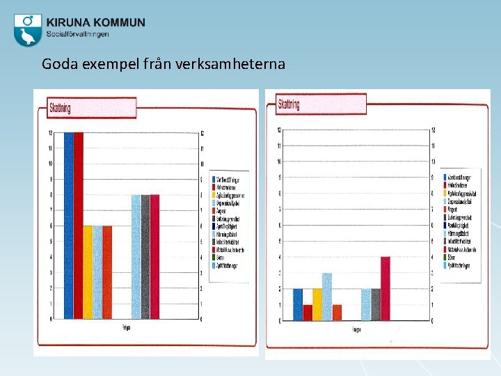 Goda exempel från verksamheterna 