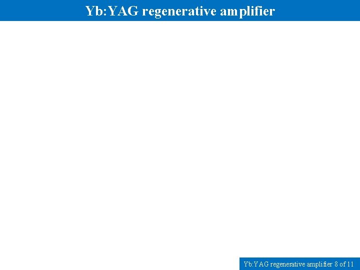 Yb: YAG regenerative amplifier 8 of 11 