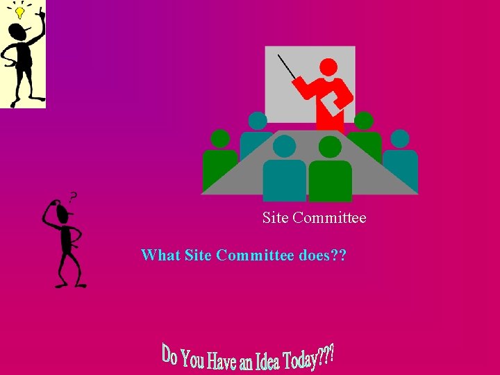 Site Committee What Site Committee does? ? 