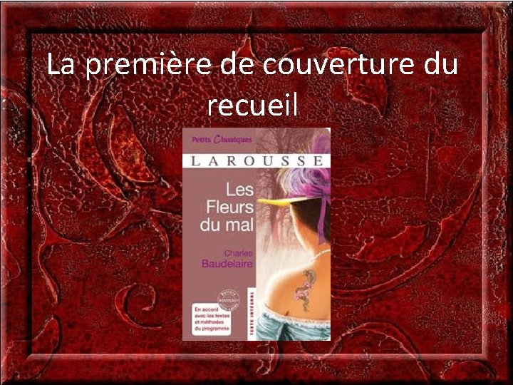 La première de couverture du recueil 