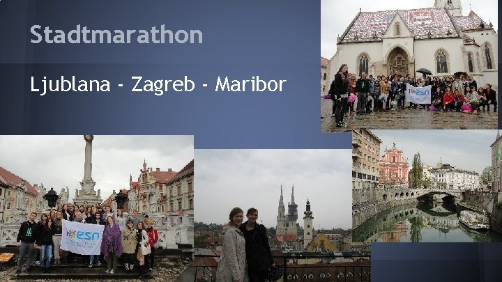 Stadtmarathon Ljublana - Zagreb - Maribor 