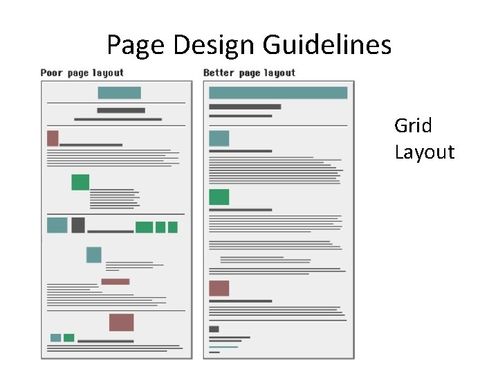 Page Design Guidelines Grid Layout 
