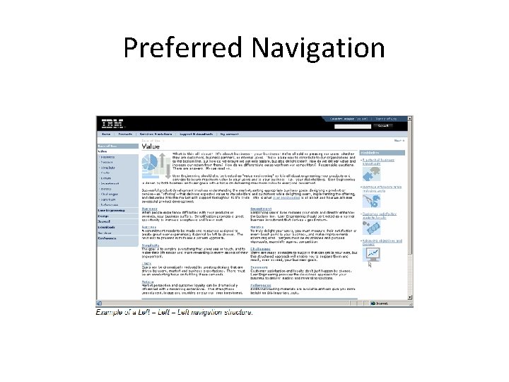 Preferred Navigation 