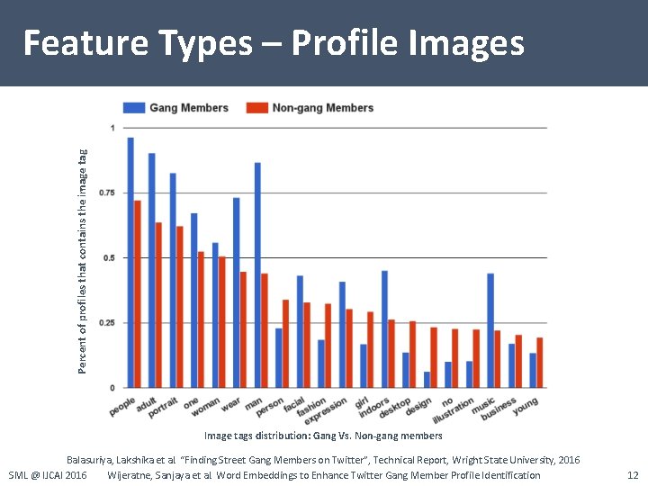 Percent of profiles that contains the image tag Feature Types – Profile Images Image