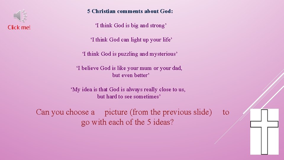 5 Christian comments about God: Click me! ‘I think God is big and strong’