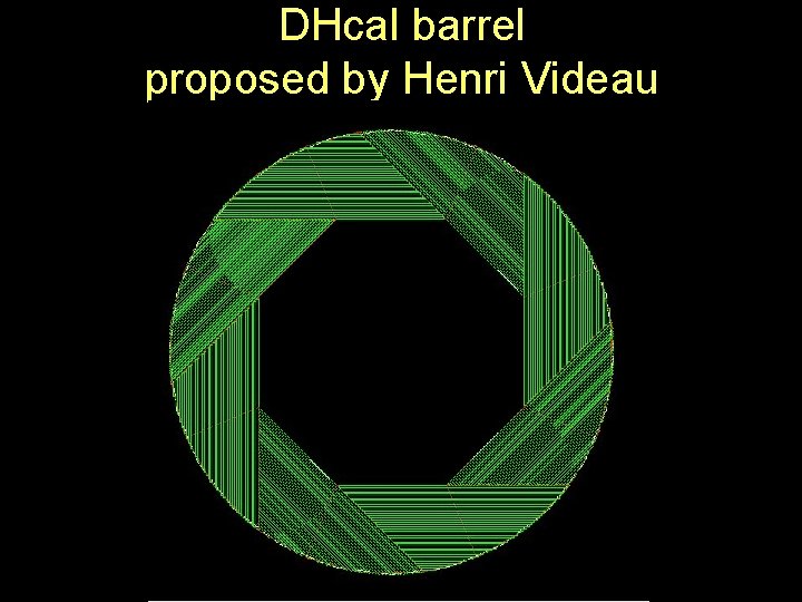 DHcal barrel proposed by Henri Videau 