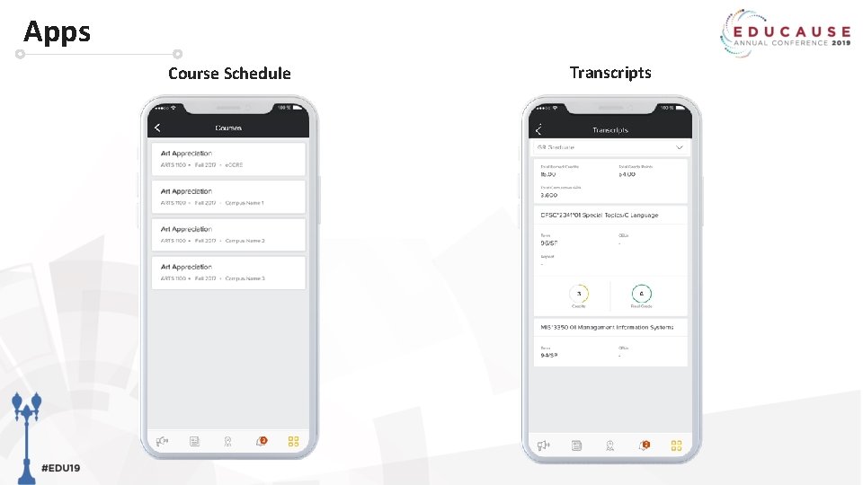 Apps Course Schedule Transcripts 