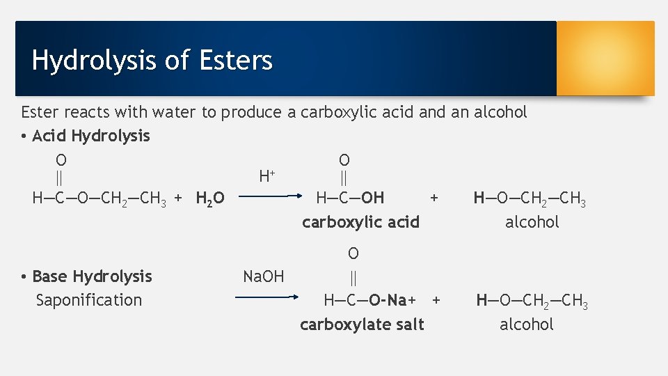 Carboxylic Acids Esters Amines and Amides Chemistry 100