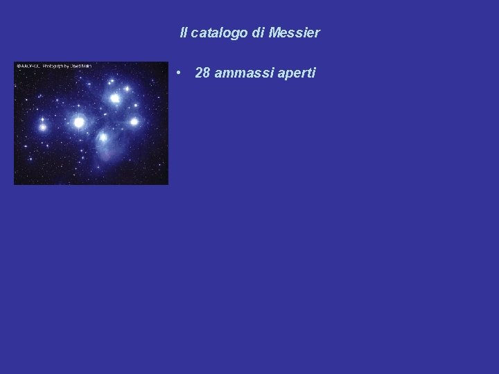 Il catalogo di Messier • 28 ammassi aperti 