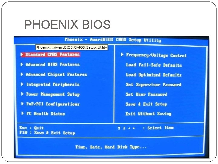 PHOENIX BIOS 