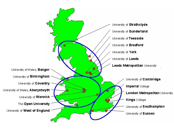 Launch University of Strathclyde University of Sunderland University of Teesside University of Bradford University