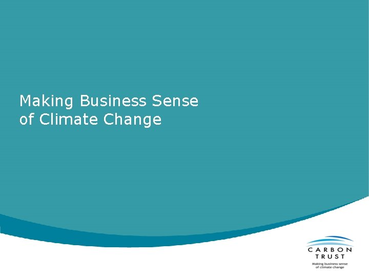 Making Business Sense of Climate Change 