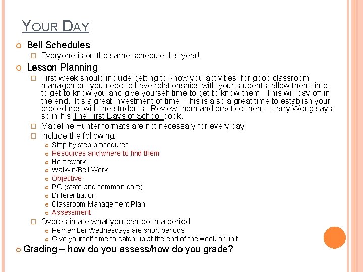 YOUR DAY Bell Schedules � Everyone is on the same schedule this year! Lesson YOUR DAY Bell Schedules � Everyone is on the same schedule this year! Lesson