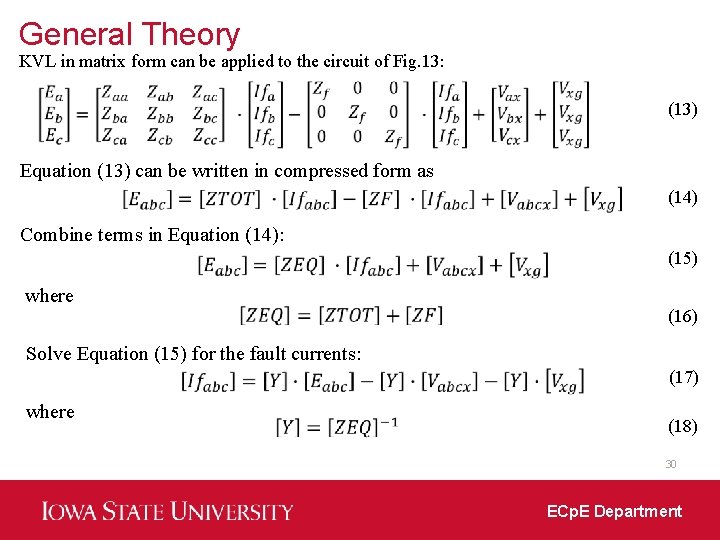 General Theory KVL in matrix form can be applied to the circuit of Fig.