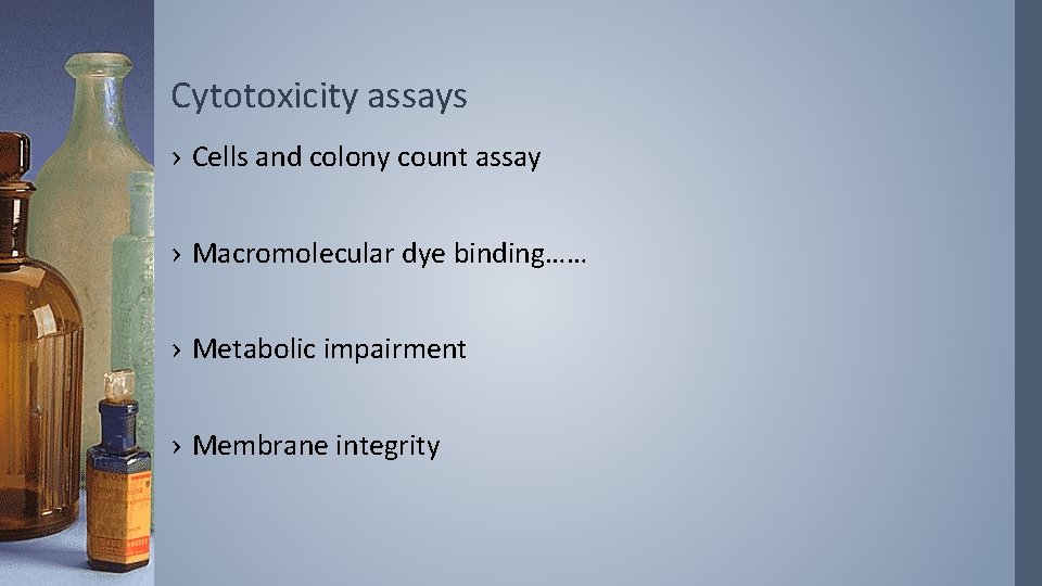 Cytotoxicity assays › Cells and colony count assay › Macromolecular dye binding…… › Metabolic