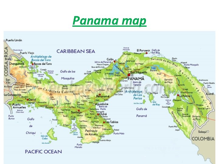 Panama map 