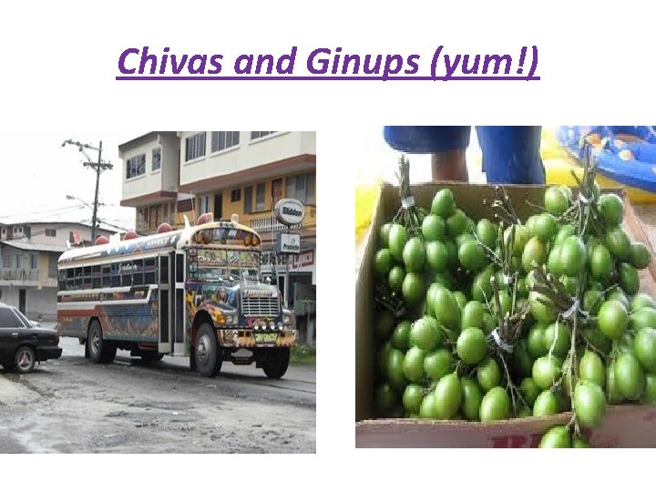 Chivas and Ginups (yum!) 