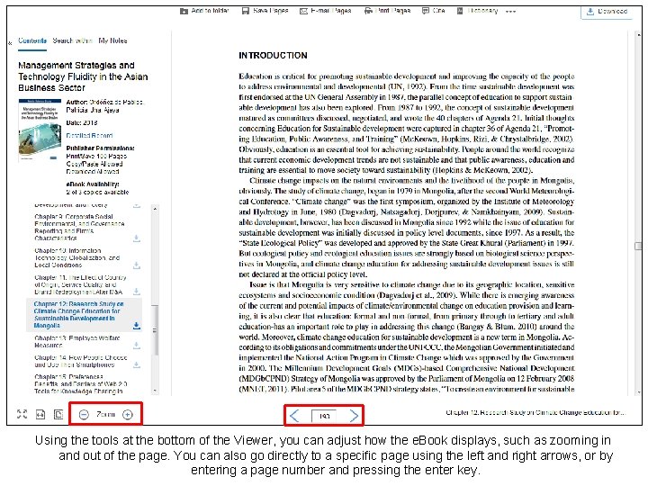Using the tools at the bottom of the Viewer, you can adjust how the