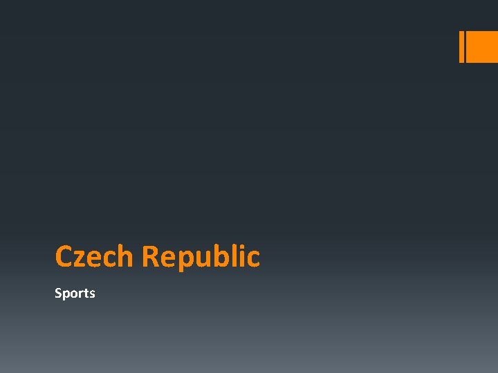 Czech Republic Sports 