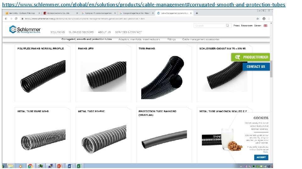 https: //www. schlemmer. com/global/en/solutions/products/cable-management#corrugated-smooth-and-protection-tubes 