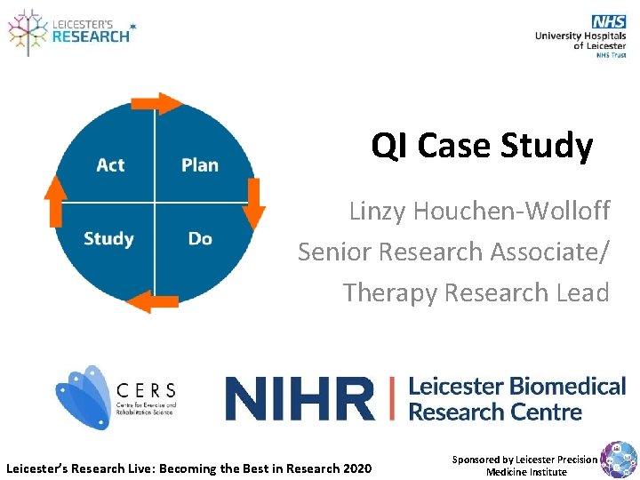 QI Case Study Linzy Houchen-Wolloff Senior Research Associate/ Therapy Research Lead Leicester’s Research Live: