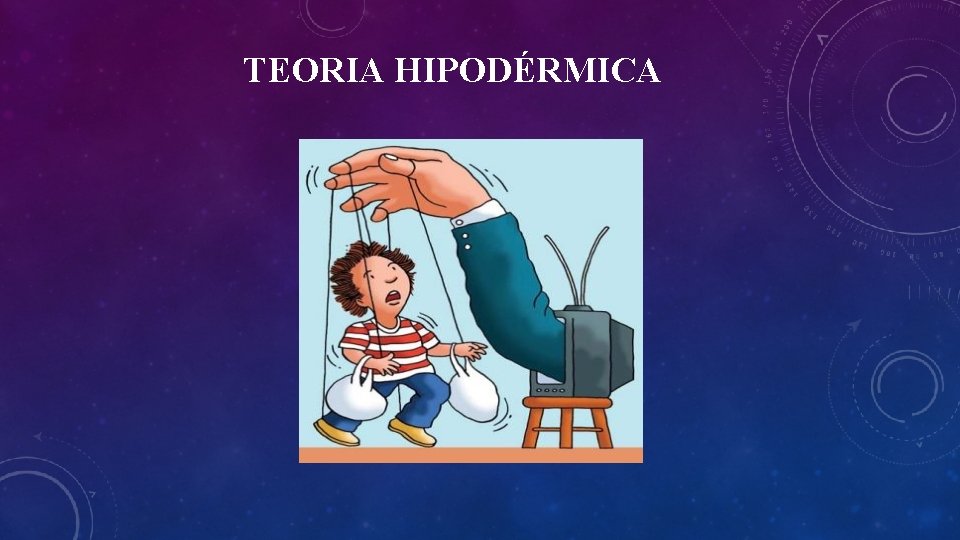 TEORIA HIPODÉRMICA 