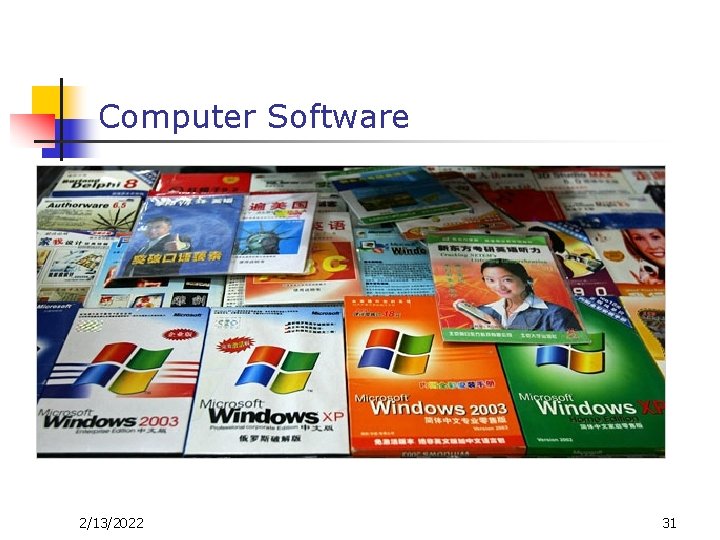 Computer Software 2/13/2022 31 Computer Software 2/13/2022 31