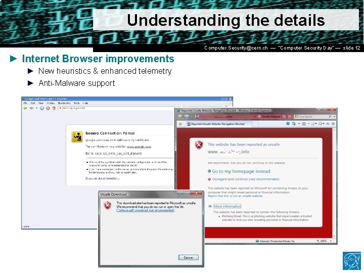 Understanding the details Dr. Stefan (CERN IT/CO) ― DESY ― 20. Computer. Security@cern. ch