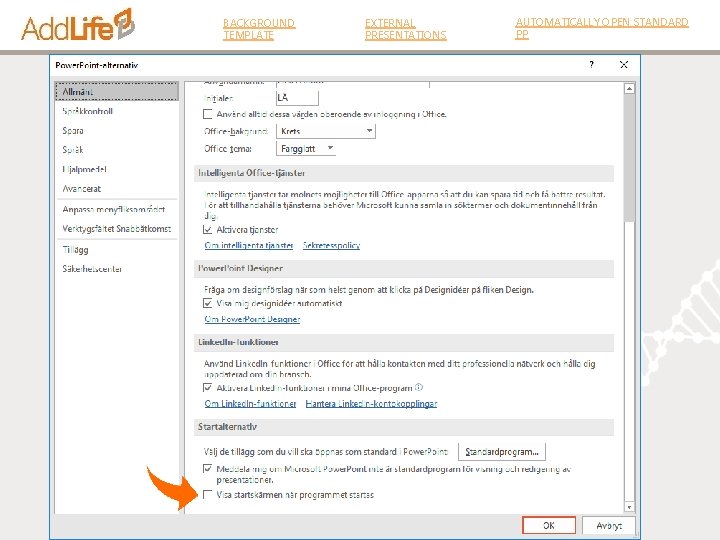 BACKGROUND TEMPLATE EXTERNAL PRESENTATIONS AUTOMATICALLY OPEN STANDARD PP 
