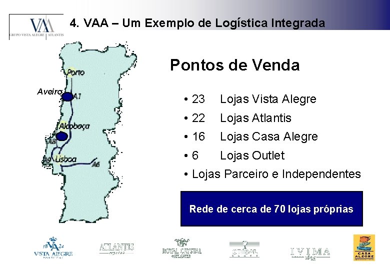 4. VAA – Um Exemplo de Logística Integrada Pontos de Venda Aveiro • 23