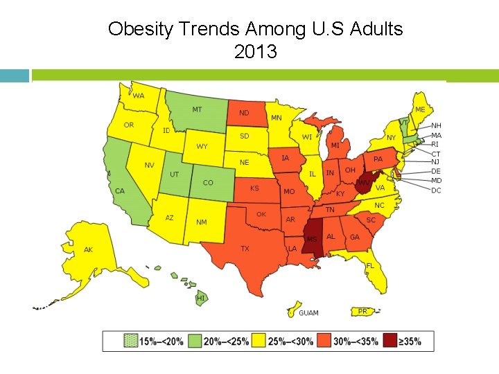 Obesity Trends Among U. S Adults 2013 