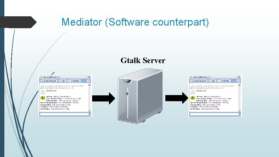 Mediator (Software counterpart) Gtalk Server 