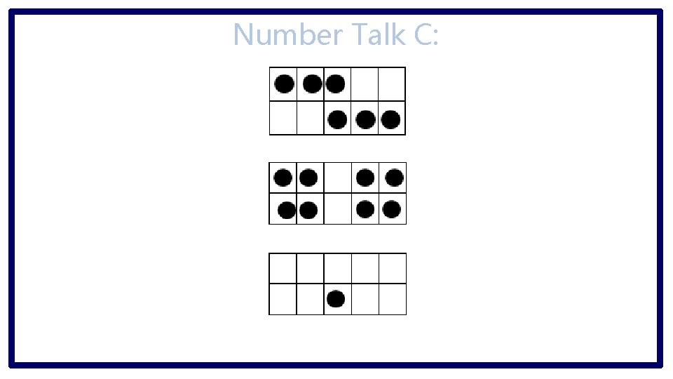 Number Talk C: 