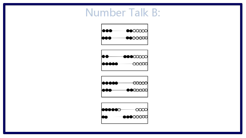 Number Talk B: 