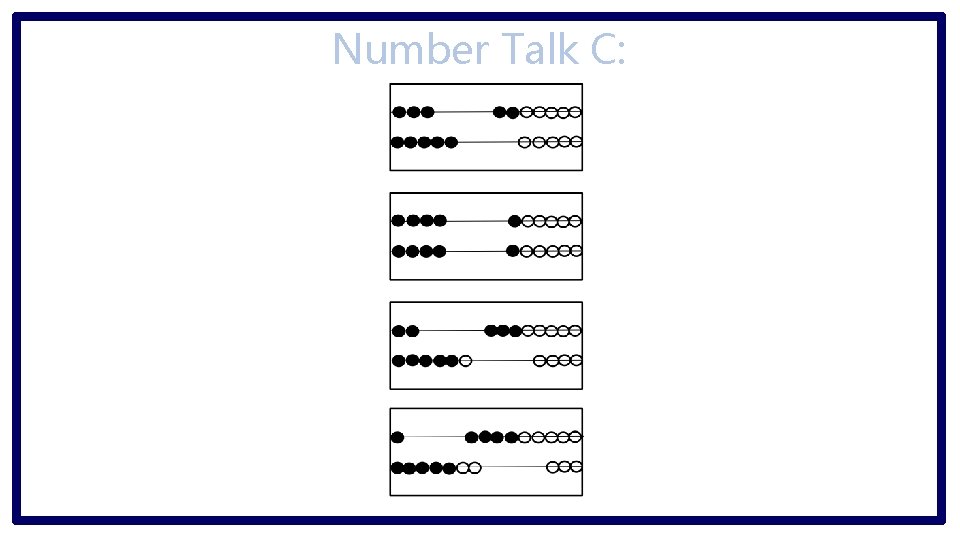 Number Talk C: 