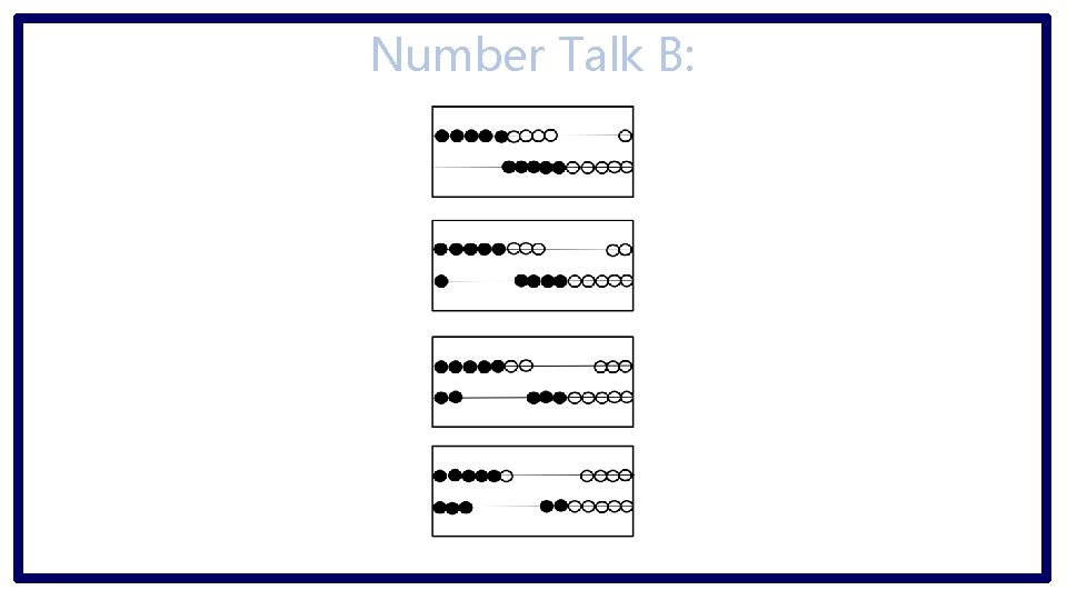 Number Talk B: 