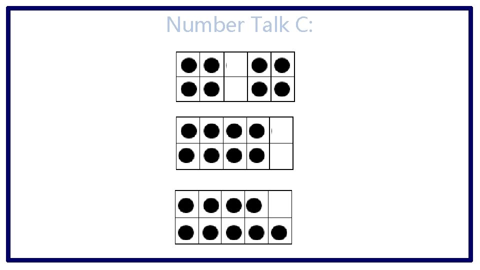 Number Talk C: 