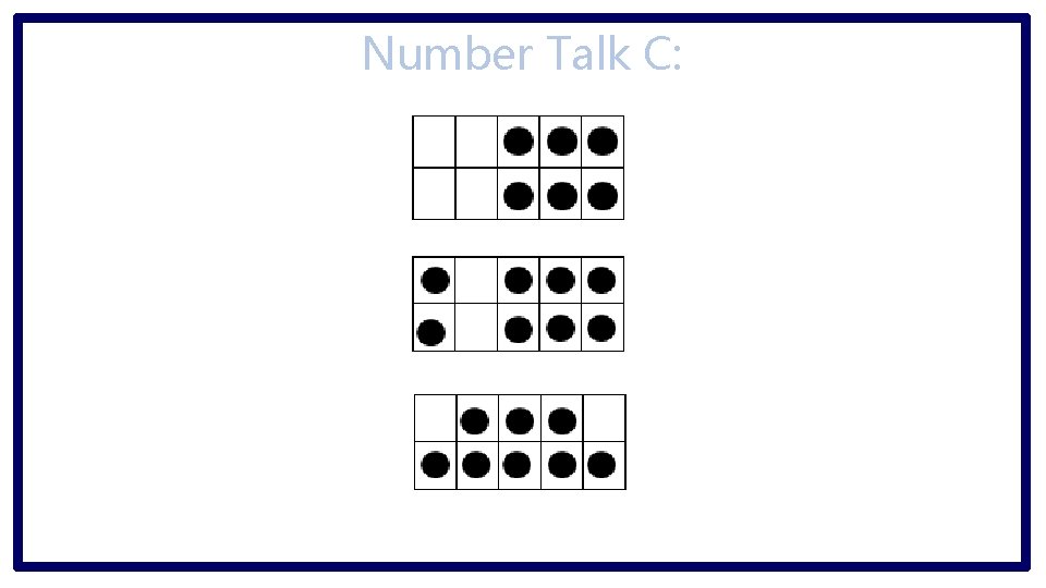 Number Talk C: 