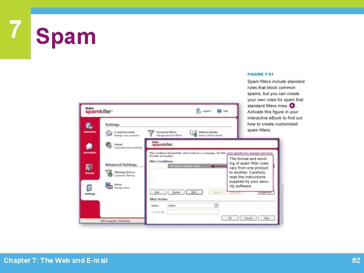7 Spam Chapter 7: The Web and E-mail 52 