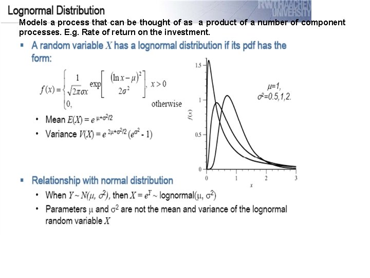 Models a process that can be thought of as a product of a number