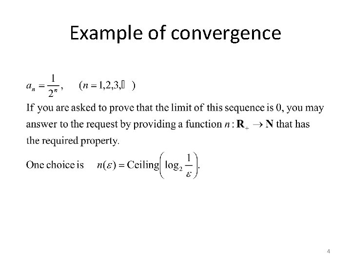 Example of convergence 4 