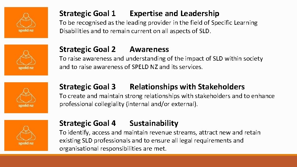 Strategic Goal 1 Expertise and Leadership Strategic Goal 2 Awareness Strategic Goal 3 Relationships
