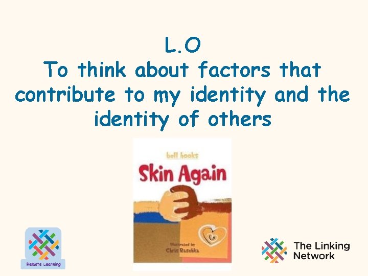 L. O To think about factors that contribute to my identity and the identity