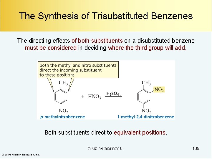 The Synthesis of Trisubstituted Benzenes The directing effects of both substituents on a disubstituted