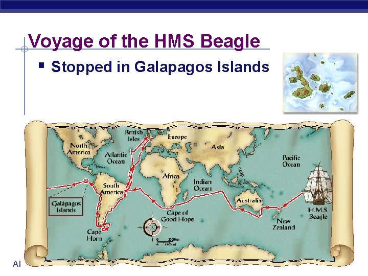 Voyage of the HMS Beagle § Stopped in Galapagos Islands AP Biology 